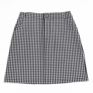Hollister XS Black & White Plaid Mini Skirt NWT